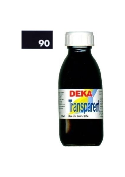 Transparent 125 ml Cam Boyası 02-90 Schwarz (Siyah)