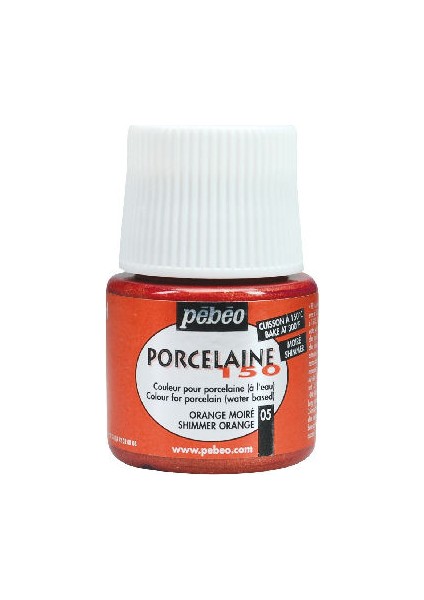 Porcelaine 150 Fırınlanabilir Porselen Boyası (Metalik) 105 Shimmer Orange 45 ml