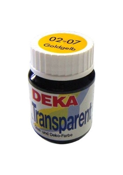 Transparent 25 ml Cam Boyası 02-07 Goldgelb (Koyu Sarı)