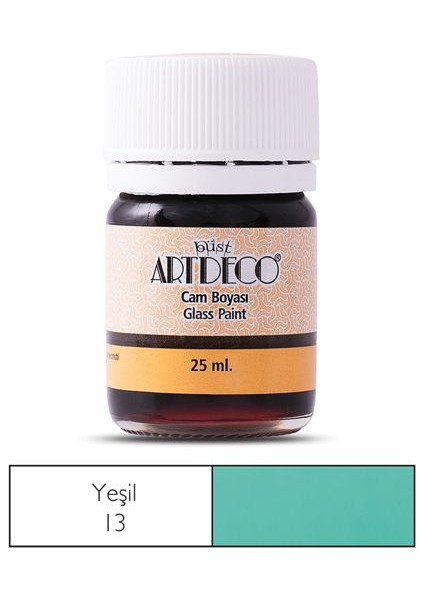 Cam Vitray Boyası 25 Ml. 13 Yeşil