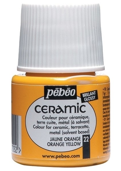 Ceramic 22 Orange Yellow Seramik Boyası 45 ml
