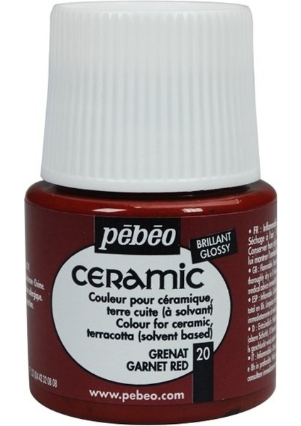 Ceramic 20 Garnet Red Seramik Boyası 45 ml fiyatları