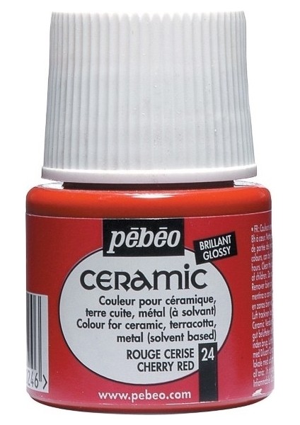 Ceramic 24 Cherry Red Seramik Boyası 45 ml