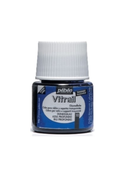 Vitrail Cam Boyası Transparan Deep Blue 45ML