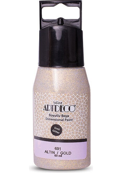 Boyutlu Boya - Altın (Simli) - 60ML fiyatları