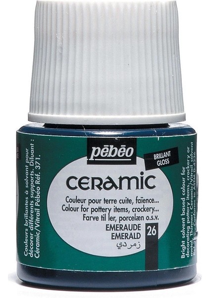 Ceramic 26 Emerald Seramik Boyası 45 ml