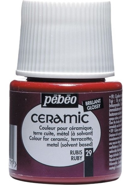Ceramic 29 Ruby Seramik Boyası 45 ml fiyatları