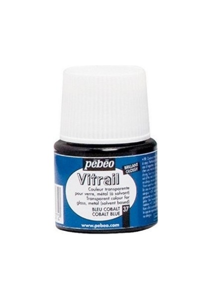 Vitrail Cam Boyası Transparan Cobalt Blue 45ML