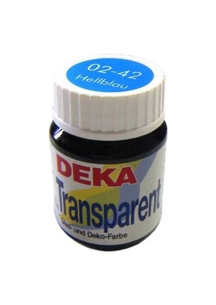 Transparent 25 ml Cam Boyası 02-42 Hellblau (Açık Mavi)