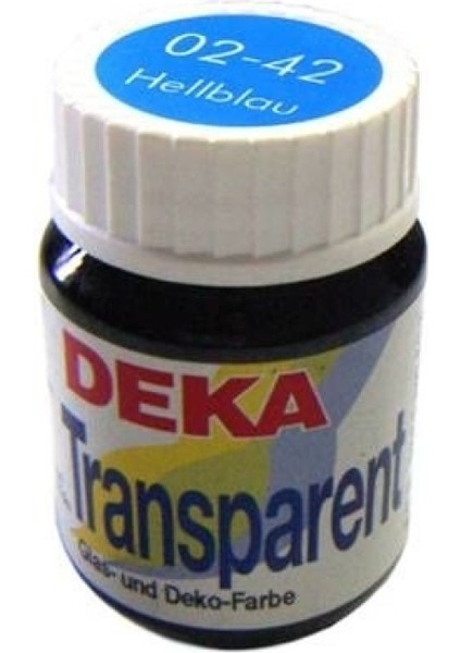 Transparent 25 ml Cam Boyası 02-42 Hellblau (Açık Mavi)