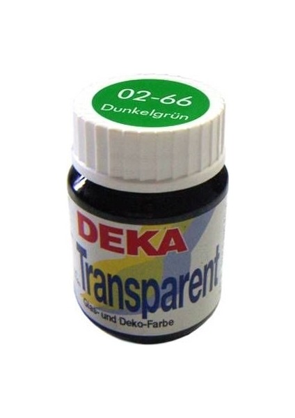 Transparent 25 ml Cam Boyası 02-66 Dunkelgrün (Koyu Yeşil)