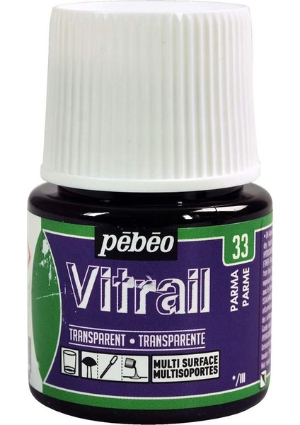 Vitrail Cam Boyası 45ML - 33 Parma modelleri