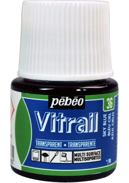 Vitrail Cam Boyası 45ML - 36 Sky Blue fiyatları