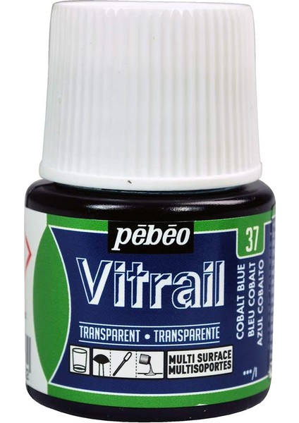 Vitrail Cam Boyası 45ML - 37 Cobalt Blue
