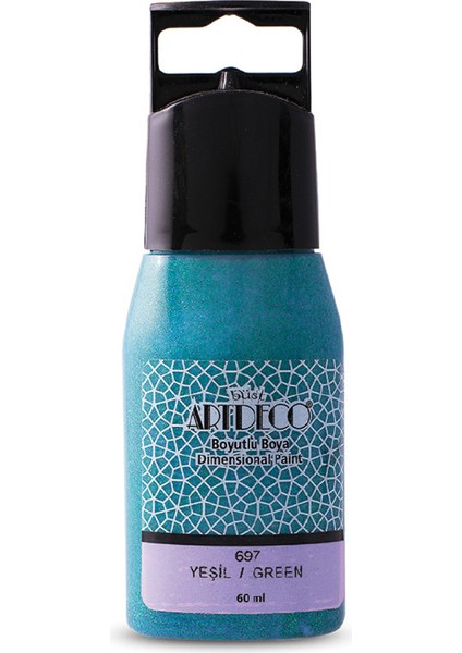 Simli Boyutlu Boya 60ML Yeşil 697 fiyatları