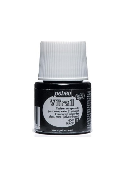 Vitrail Cam Boyası Transparan Black 45ML modelleri