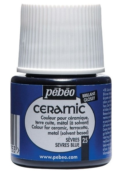 Ceramic 25 Serves Blue Seramik Boyası 45 ml