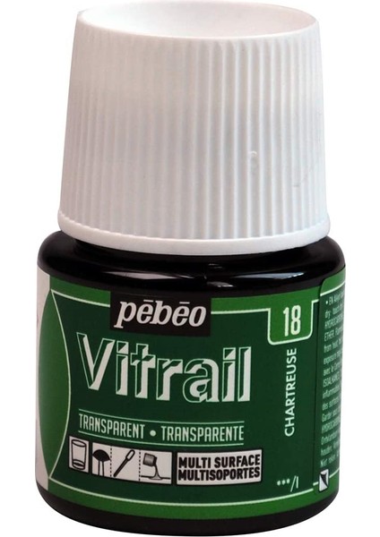 Vitrail Cam Boyası 45ML - 18 Chartreuse