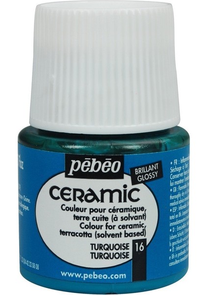 Ceramic Seramik Boyası 45ML 16 Turquoise