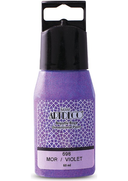 Boyutlu Boya - Mor (Simli) - 60ML