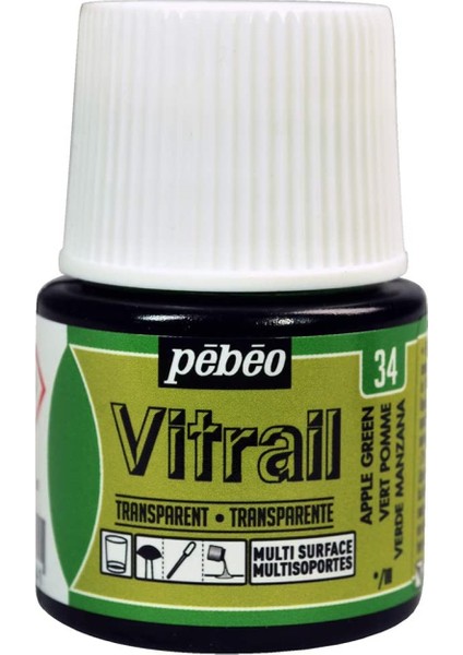 Vitrail Cam Boyası 45ML - 34 Apple Green fiyatları