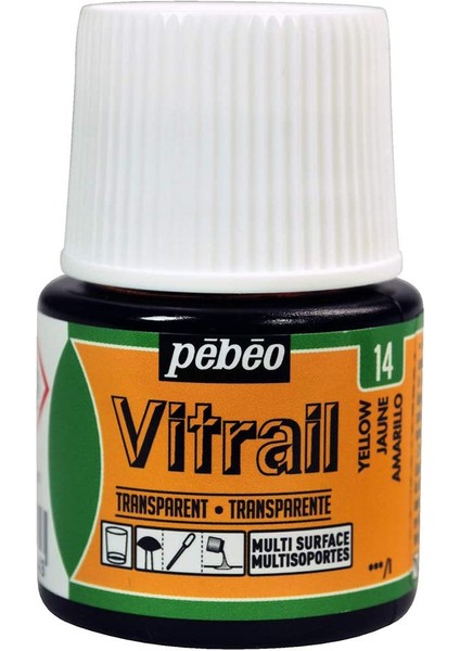 Vitrail Cam Boyası 45ML - 14 Yellow