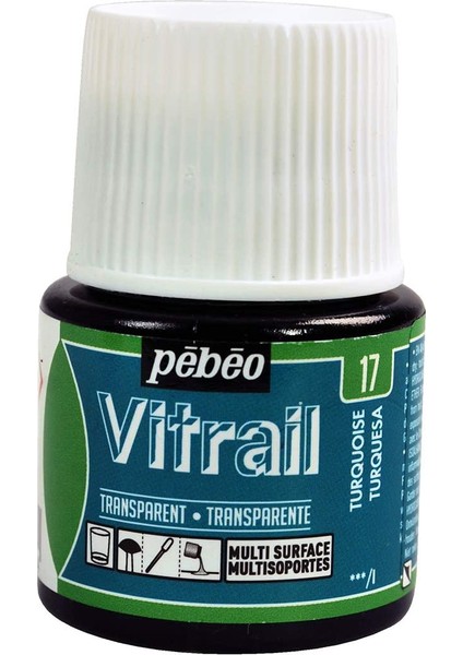 Vitrail Cam Boyası 45ML - 17 Turquoise Blue