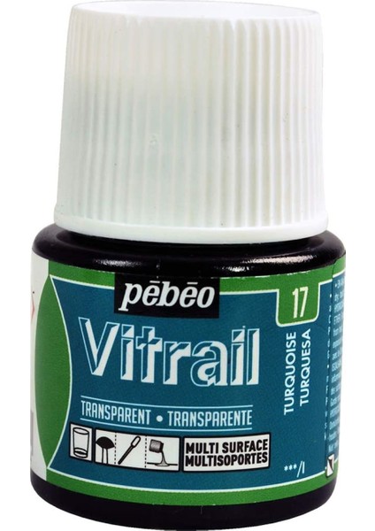Vitrail Cam Boyası 45ML - 17 Turquoise Blue fiyatları