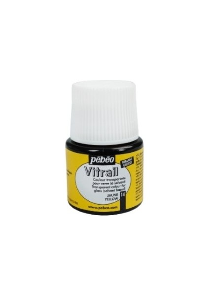 Vitrail Cam Boyası Transparan Yellow 45ML