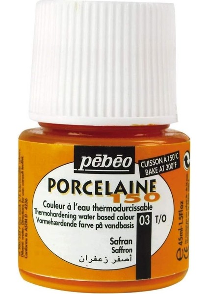 Porcelaine 150 Porselen Boyası 03 Saffron Orange modelleri