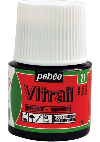 Vitrail Cam Boyası 45ML - 21 Pink modelleri
