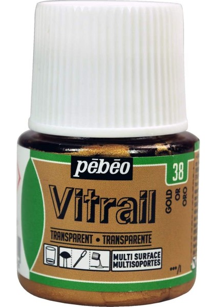 Vitrail Cam Boyası 45ML - 38 Gold fiyatları