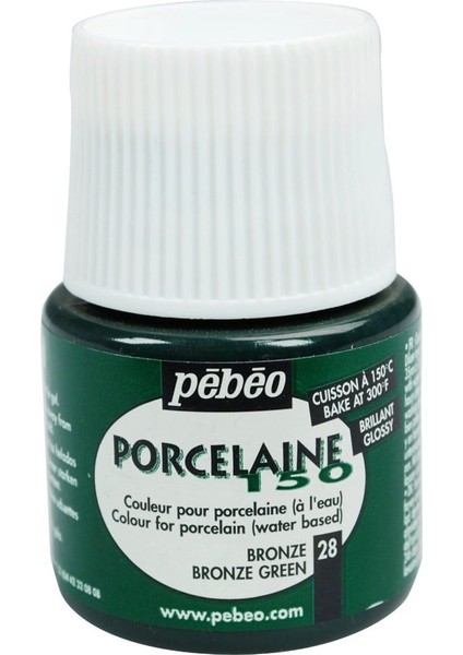 Porcelaine 150 Porselen Boyası 28 Bronze Green