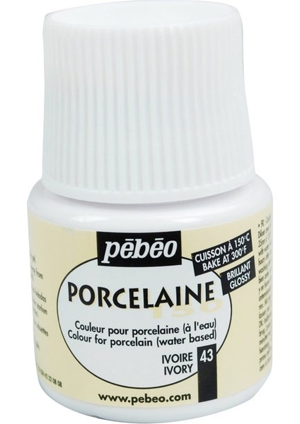 Porcelaine 150 Porselen Boyası 43 Ivory