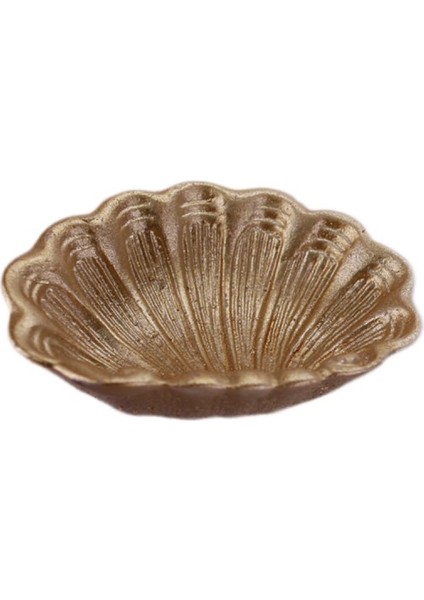 Polyester Istiridye Deniz Kabuğu Şekilli 7 cm - 25'li Gold 7x5.5 cm