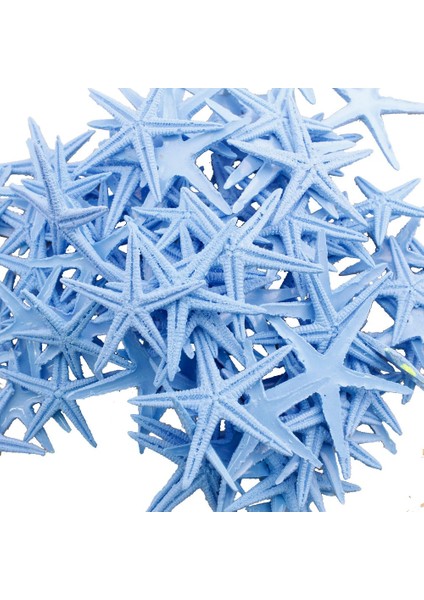 Polyester Deniz Yıldızı Minik Boy 1.5 cm -3 cm - 100'LÜ Mavi