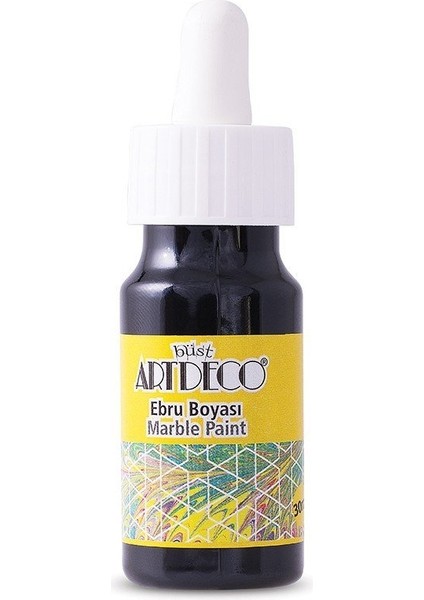 Hazır Ebru Boyası 30ML 18 Siyah