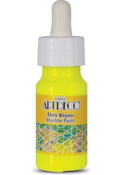 Ebru Boyası Neon Sarı 30ML