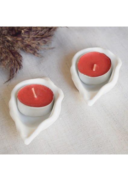 Deniz Kabuğu 2'li Tealight Mumluk - Takı Tabağı