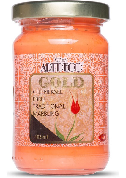 Gold Geleneksel Ebru Boyası 105ML - 250 Turuncu