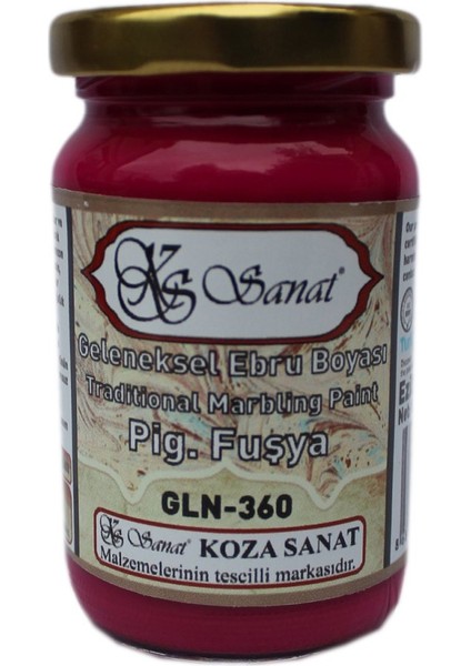 Geleneksel Ebru Boyası 105CC GLN-360 Pigment Fuşya