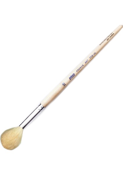 Ponpon Mop Fırça Beyaz Keçi Kılı Seri 758 Al No 10