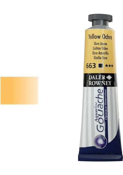 Aquafine Guaj Boya Tüp 15ML 663 Yellow Ochre