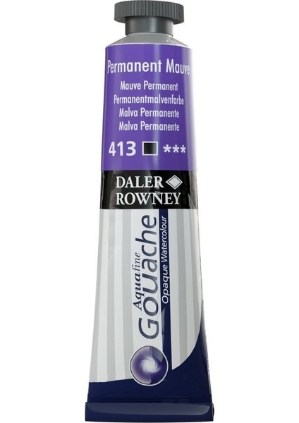 Aquafine Guaj Boya Tüp 15ML 413 Permanent Mauve