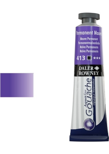 Aquafine Guaj Boya Tüp 15ML 413 Permanent Mauve