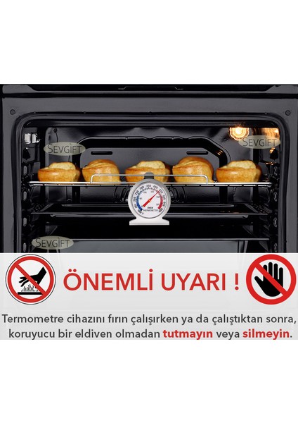 Ovt01 Metal Fırın Termometresi 300°C