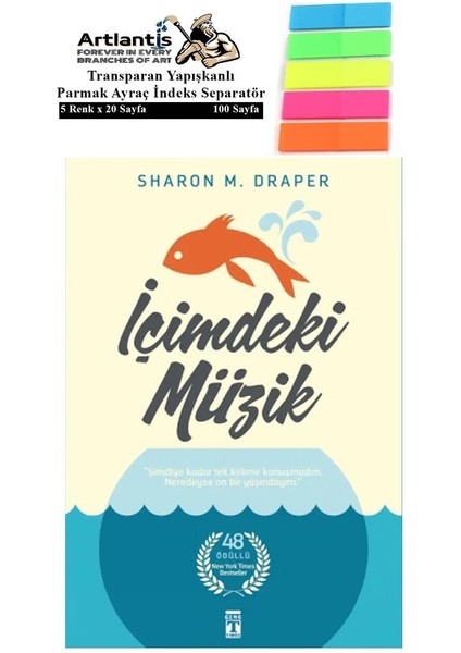 Içimdeki Müzik Kapak 1 Adet Fosforlu Transparan Kitap Ayraç 1 Paket - Sharon M. Draper