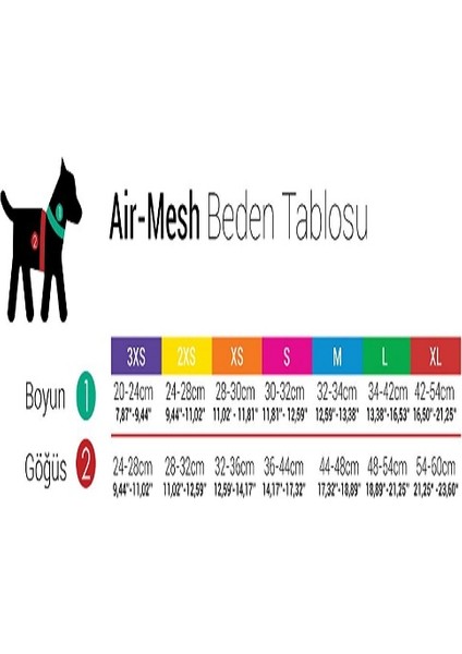 Airmesh Kedi Köpek Göğüs Tasması