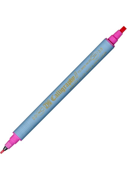 Kaligrafi Kalemi Çift Uçlu 2mm + 3.5mm TC-3100 025 Pembe