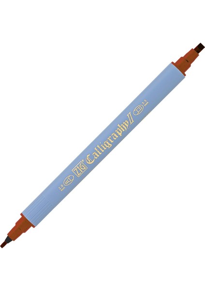 Kaligrafi Kalemi Çift Uçlu 2mm + 3.5mm TC-3100 060 Brown